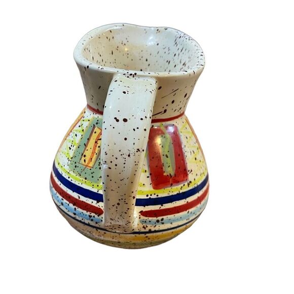 Pfaltzgraff SEDONA stonewear Creamer Pitcher Multicolor Speckle southwest - Picture 5 of 10